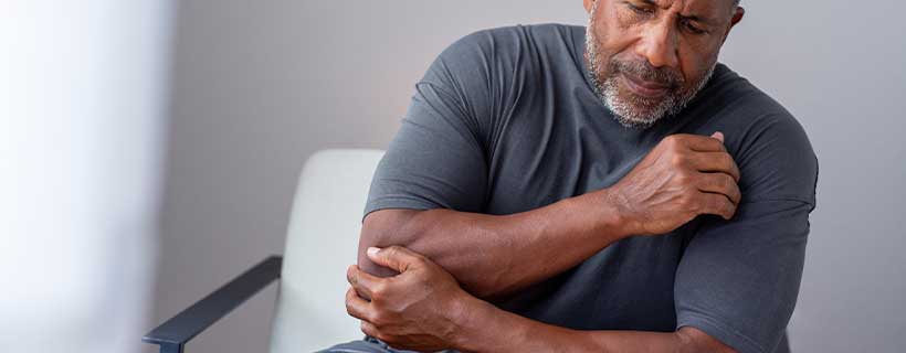 patient needing elbow pain treatment in Corte Madera